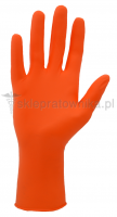 Rękawice nitrylowe pomarańczowe a'100 szt