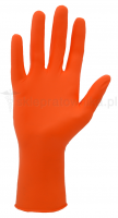Rękawiczki nitrylowe op. 100 szt. pomarańczone